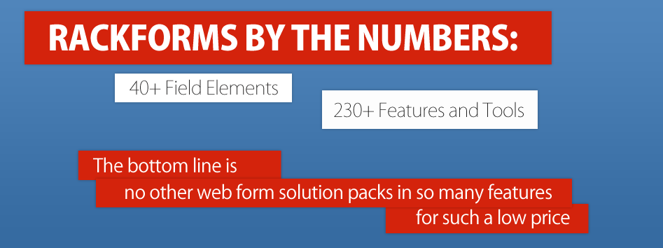 RackForms By The Numbers