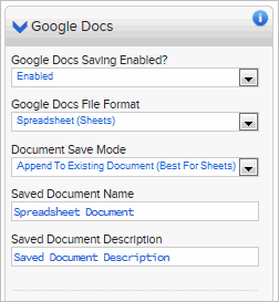 Google Docs Options